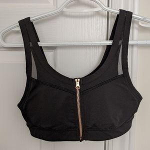 Lululemon front zip sports bra